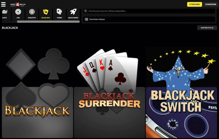 Swiss4win Casino jeux table